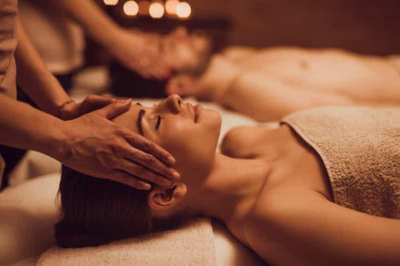 Mayan spa massage with warm candlelight